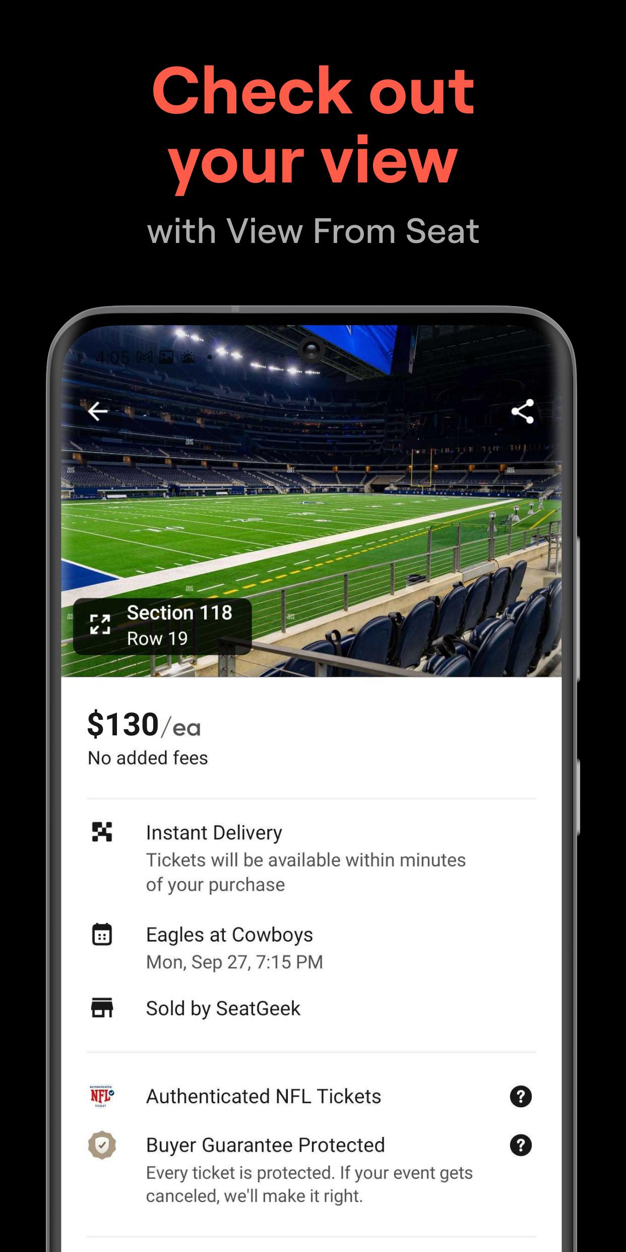 SeatGeek screenshots 3