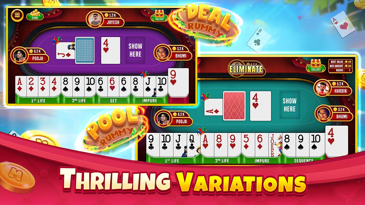 Indian Rummy Offline Card Game capturas de tela 2