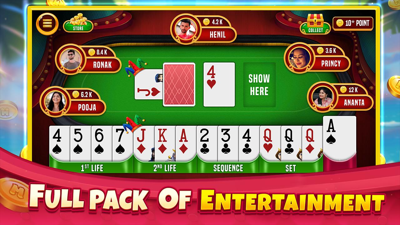 Indian Rummy Offline Card Game capturas de tela 1