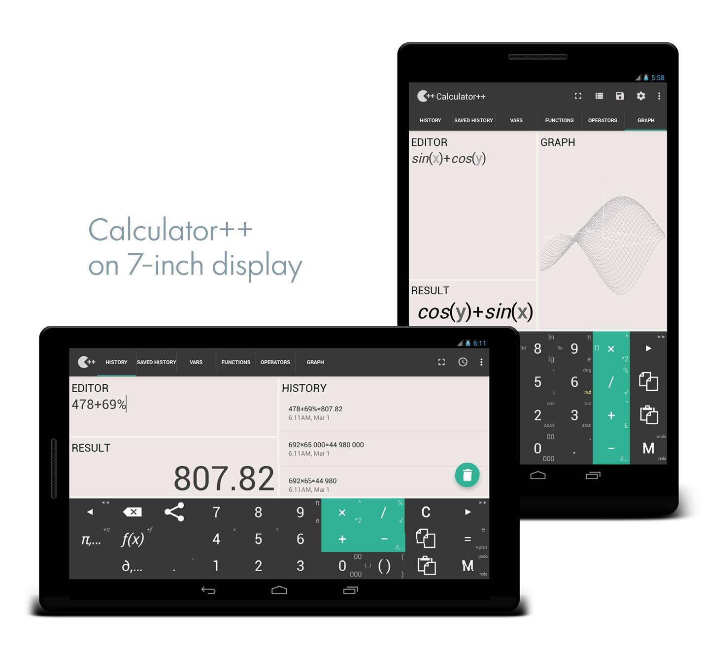 Calculator ++ capturas de tela 6