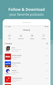 Podcast Player App - Podbean capturas de tela 9