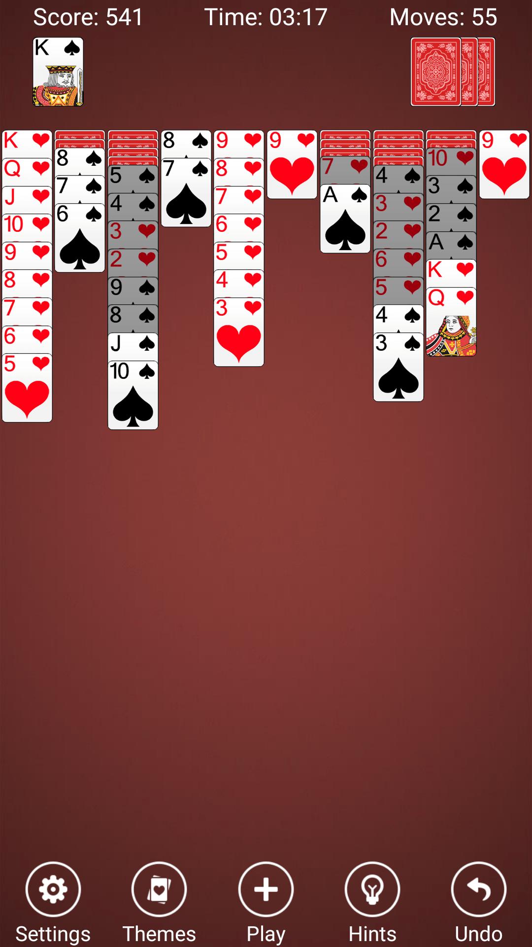 Spider Solitaire capturas de tela 7