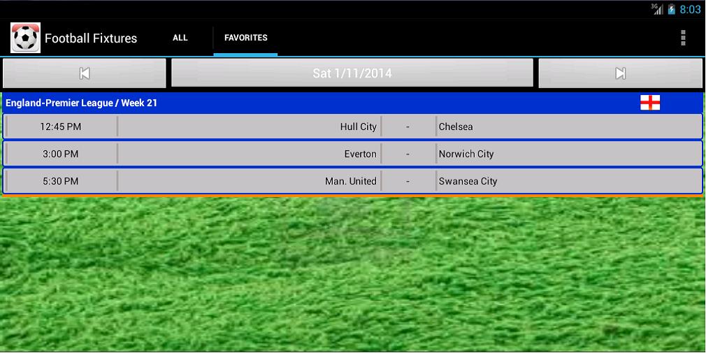 Football Fixtures  screenshots 7