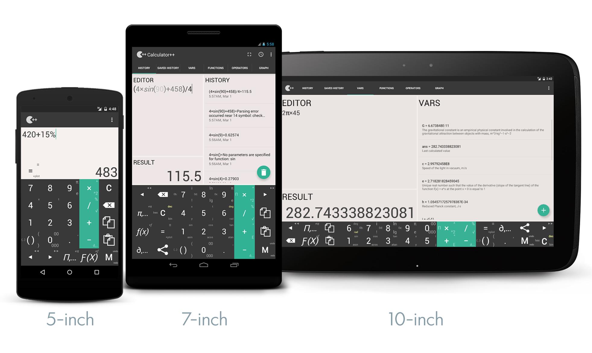 Calculator ++ capturas de tela 8