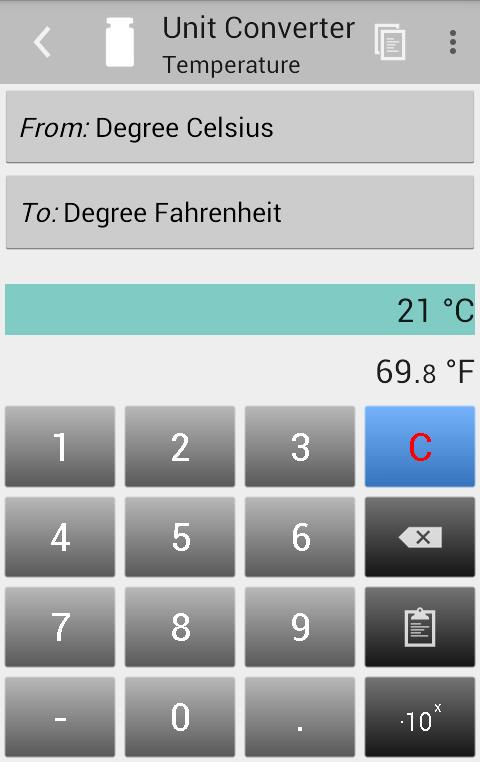 Unit Converter capturas de tela 5