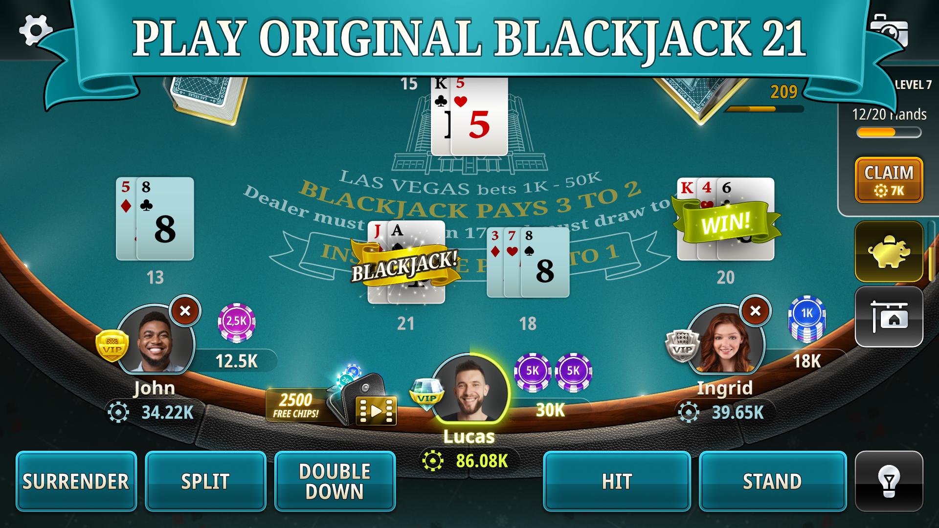 Blackjack screenshots 1