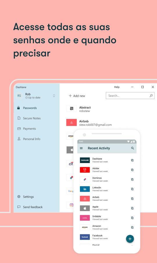 Dashlane capturas de tela 2