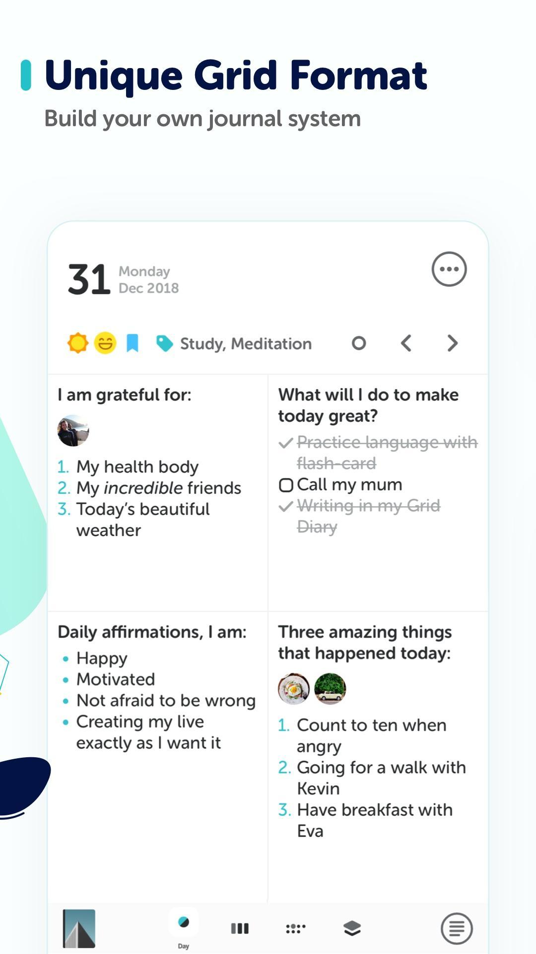 Grid Diary capturas de tela 3