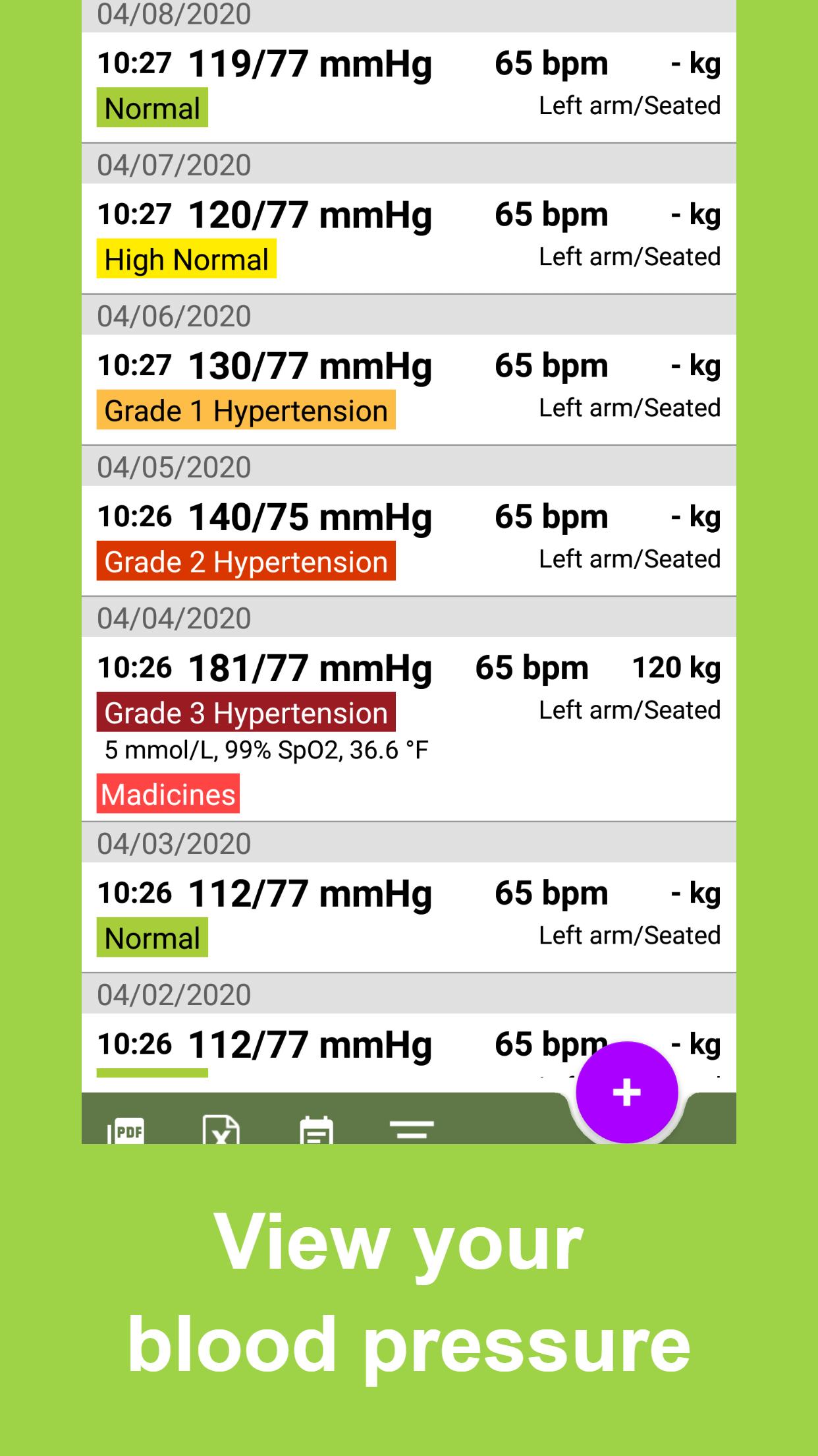 Blood Pressure Tracker  screenshots 6