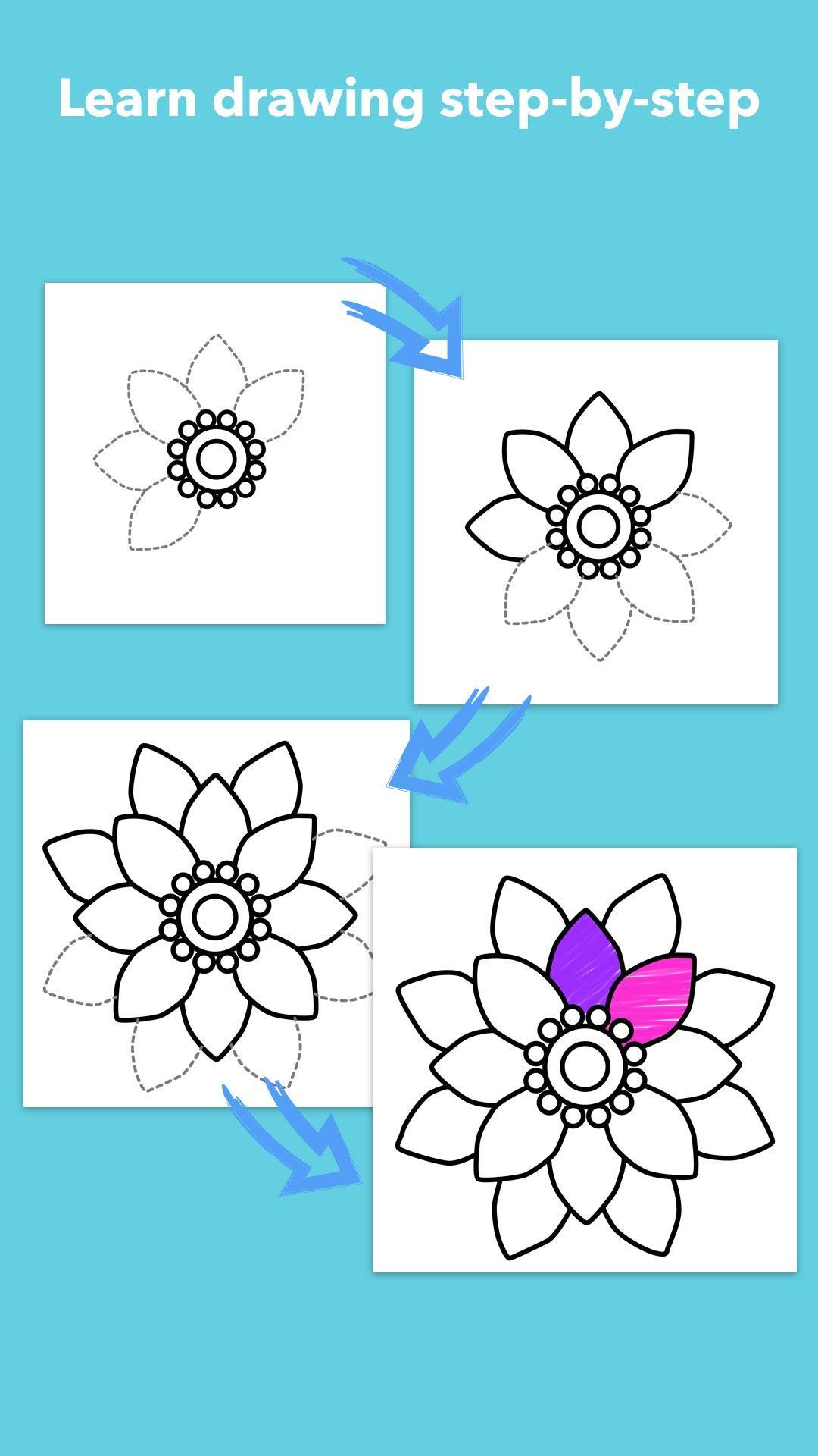 How To Draw Flowers screenshots 3