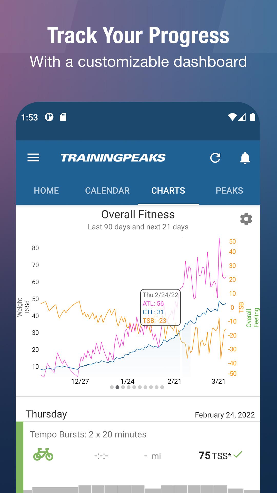 TrainingPeakscapturas de tela 7