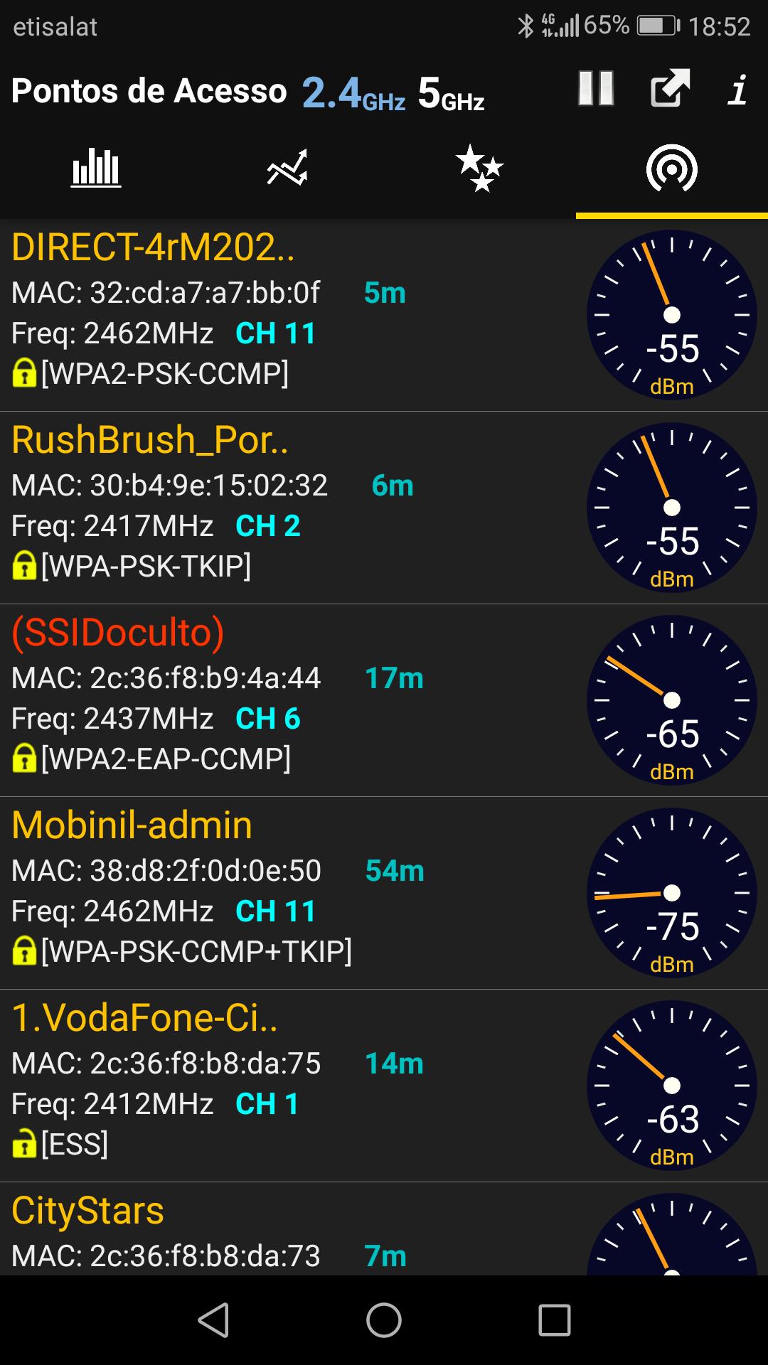 WiFi Analyzer capturas de tela 4