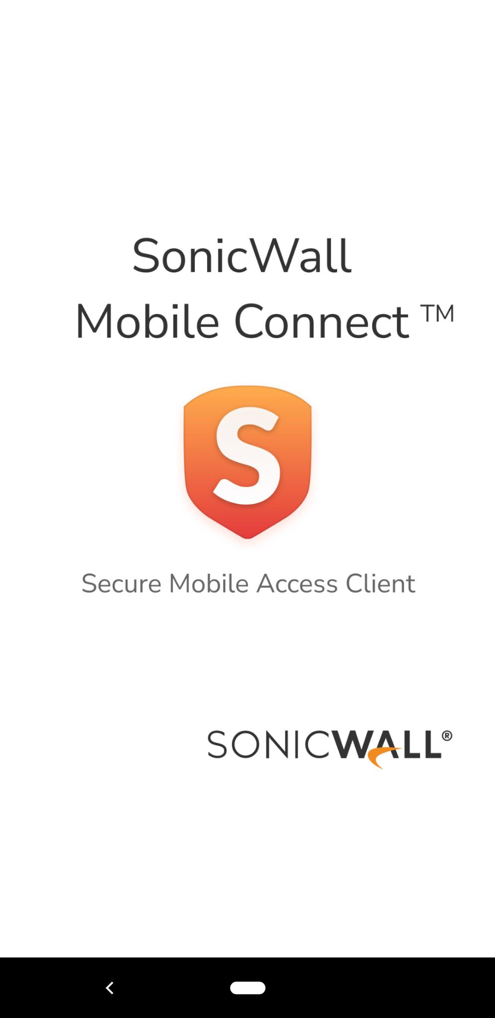 SonicWall Mobile Connect capturas de tela 1