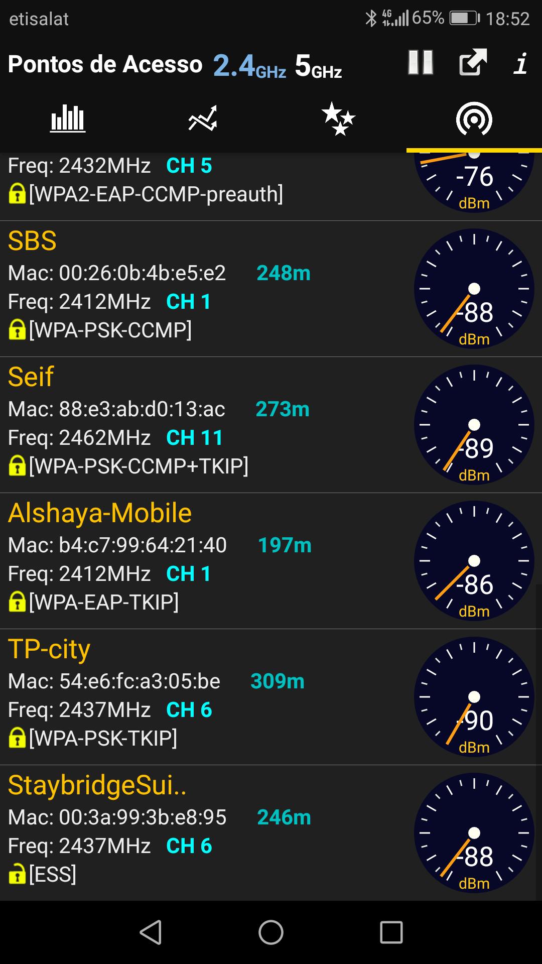 WiFi Analyzer capturas de tela 5