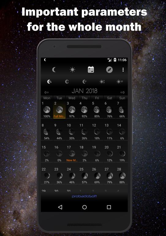 Moon Phase Calendar capturas de tela 3