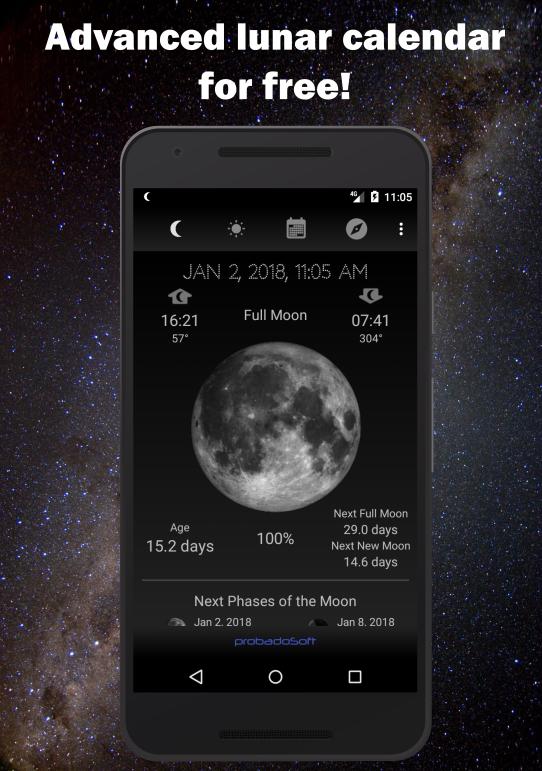 Moon Phase Calendar capturas de tela 1