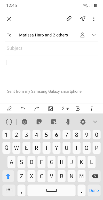 Samsung Emailtangkapan layar 4