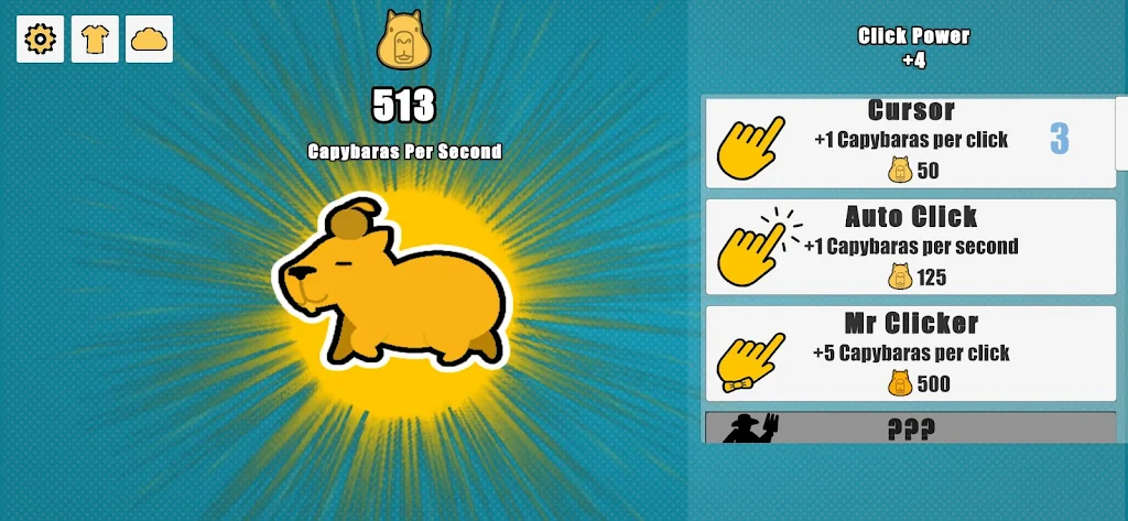 Capybara Clicker capturas de tela 1