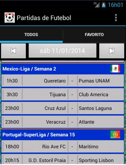 Resultados de Futebol  screenshots 1