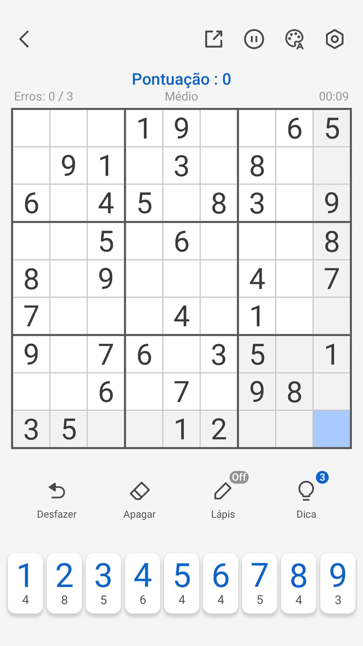 Sudoku - sudoku Quebra-cabeça capturas de tela 7