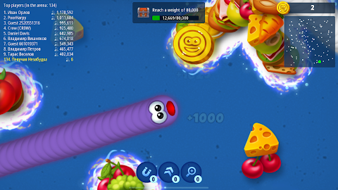 Worms Zone .io - Hungry Snakeảnh chụp màn hình 9