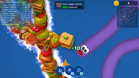 Worms Zone .io - Hungry Snakeảnh chụp màn hình 10