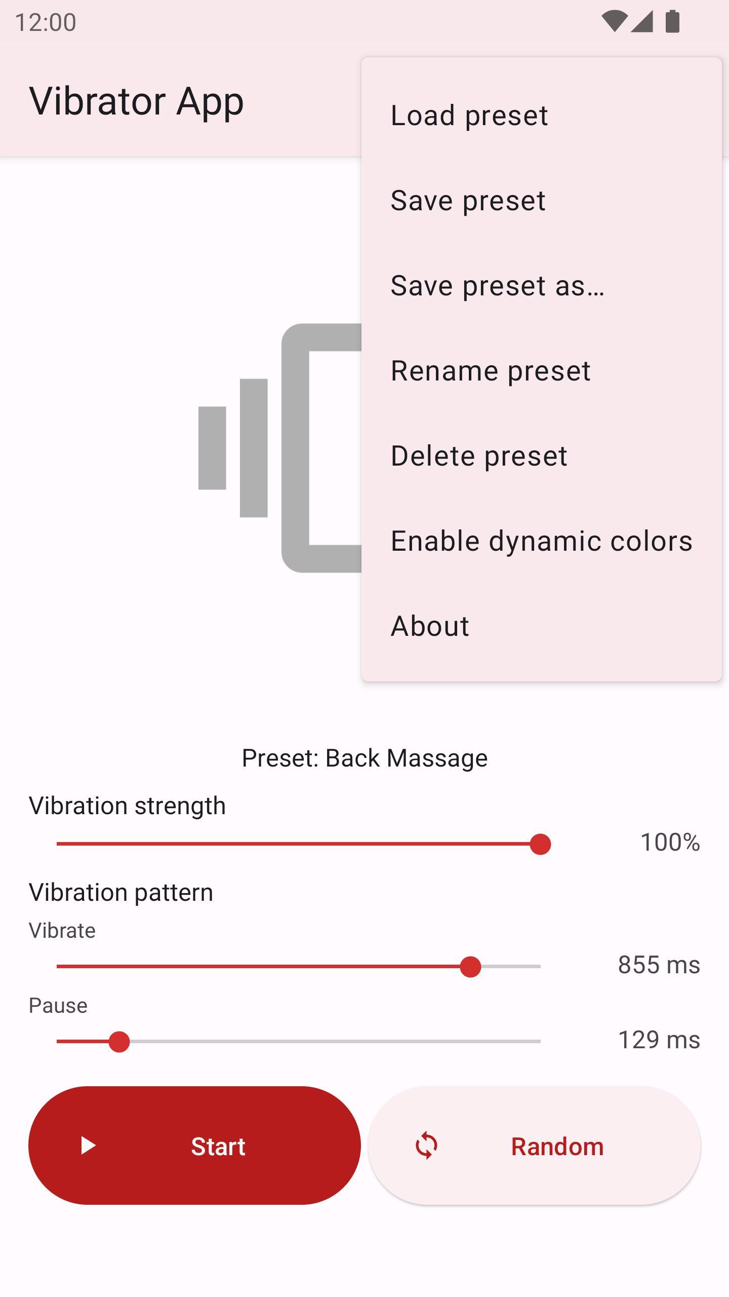 Vibrator App capturas de tela 5