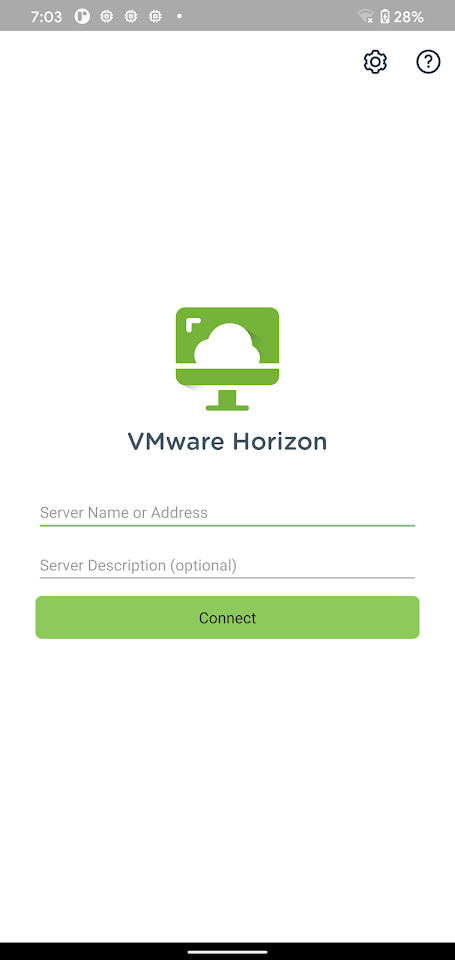 VMware Horizon Clienttangkapan layar 1