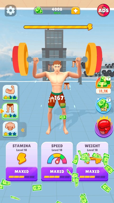 Idle Lifting Hero: Muscle Upcapturas de tela 1