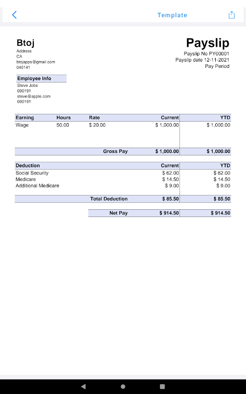 Payslip Makerảnh chụp màn hình 12