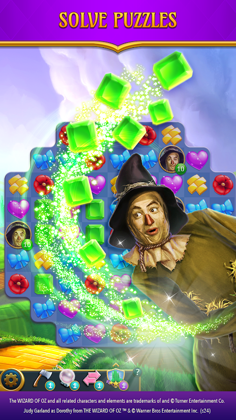 The Wizard of Oz Magic Match 3ảnh chụp màn hình 2