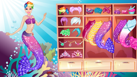 Mermaid Princess Dress Upcapturas de tela 1