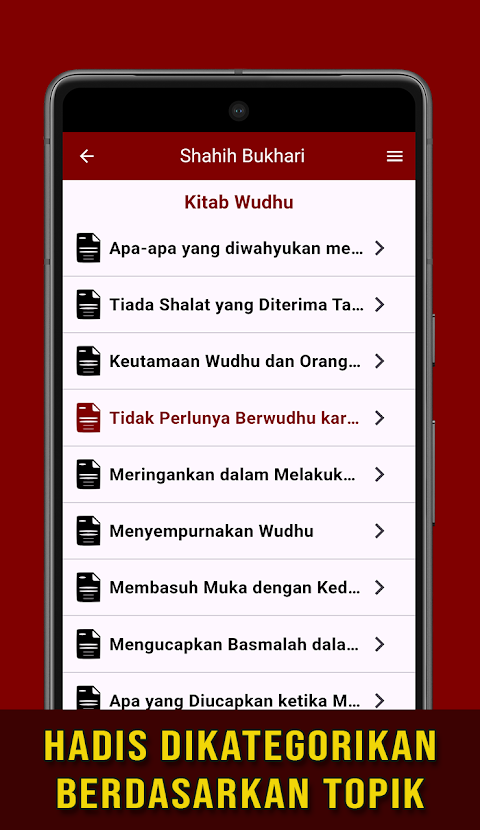 Shahih Bukhari - Hadis Book screenshots 3