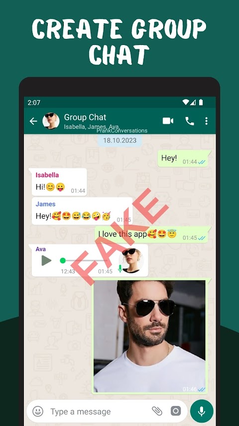 Fake Chat Maker ChatsPrankảnh chụp màn hình 1