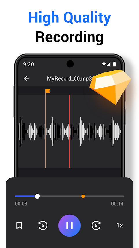 Voice Recorder Sound Memo Procapturas de tela 5