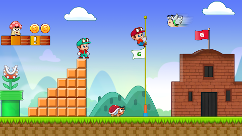 Super Gino Bros - Jump & Runtangkapan layar 5