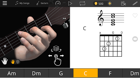 Guitar 3D - Hợp âm cơ bảnảnh chụp màn hình 1