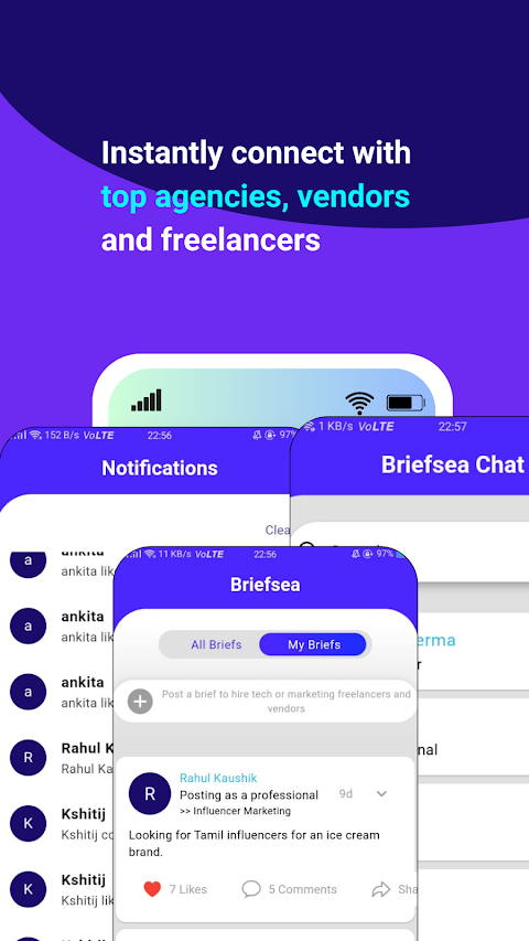 Briefsea: Quick Hiring Networkảnh chụp màn hình 5