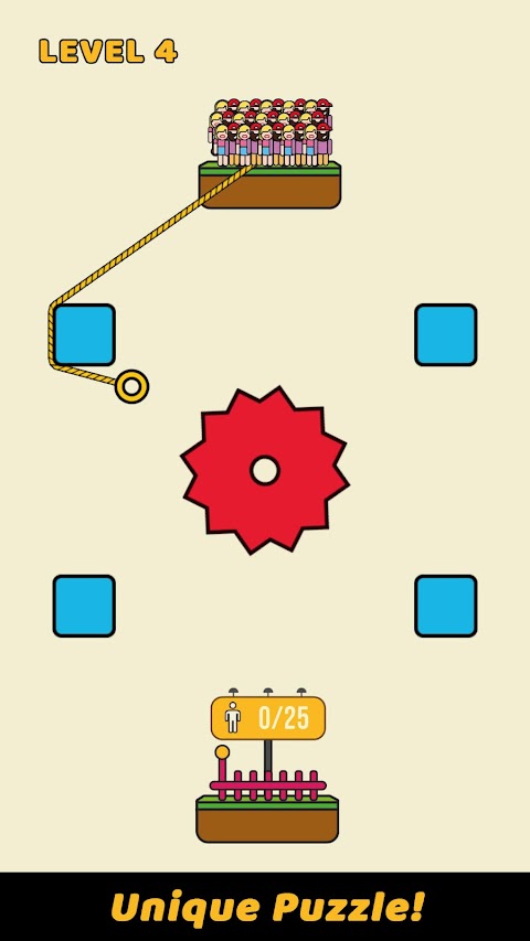 Rope Rescue! - Unique Puzzletangkapan layar 2