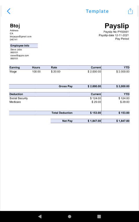 Payslip Makerảnh chụp màn hình 7