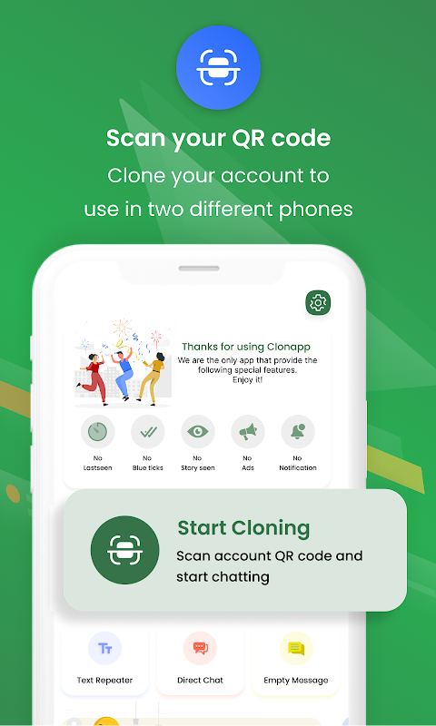 Clonapp Messengertangkapan layar 2