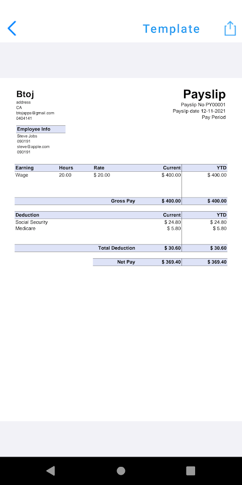 Payslip Makerảnh chụp màn hình 4