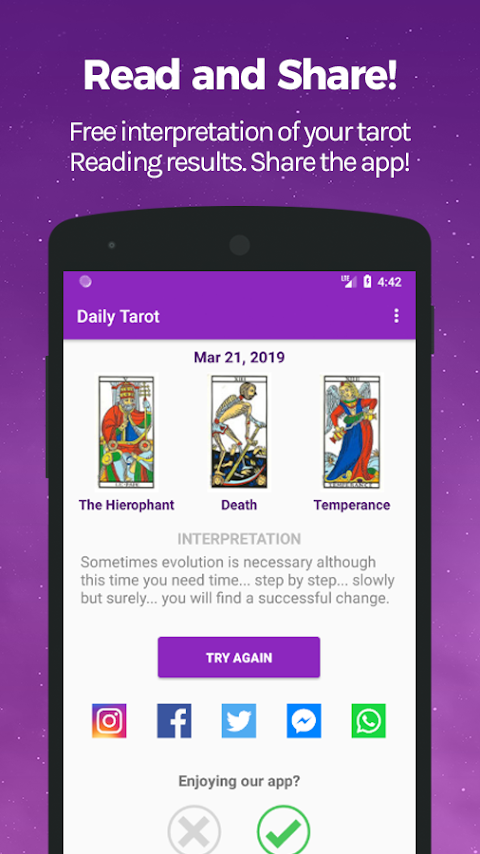 Daily Tarot Card Readingtangkapan layar 4