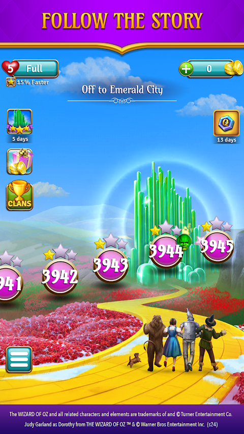 The Wizard of Oz Magic Match 3ảnh chụp màn hình 3