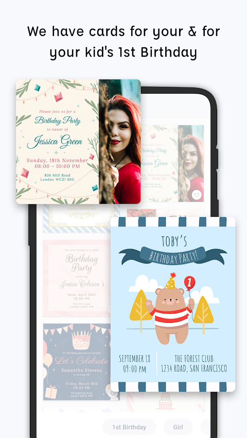 Invitation Card Makercapturas de tela 5