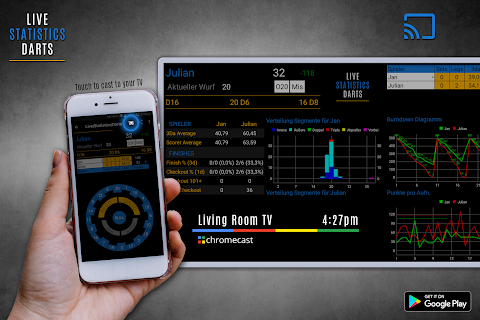 Live Statistics Darts: Scorebotangkapan layar 1