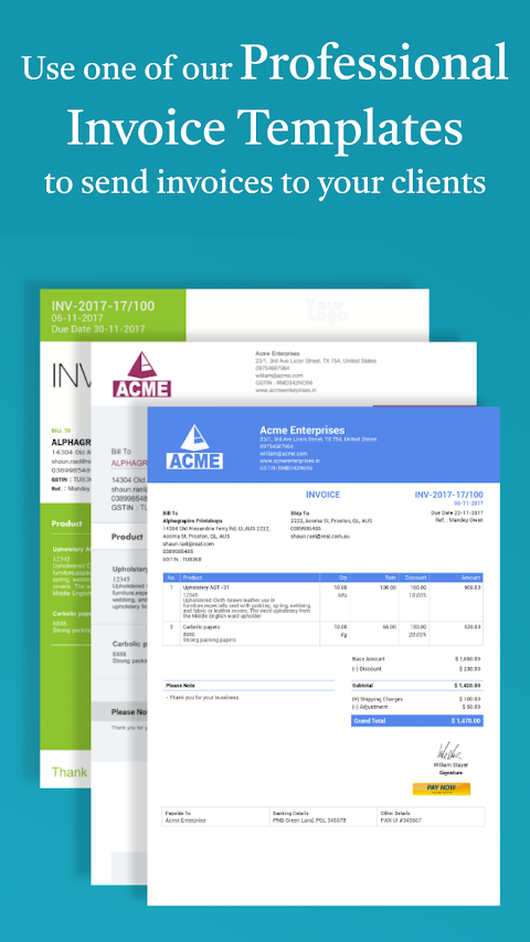 Simple Invoice Managerảnh chụp màn hình 8